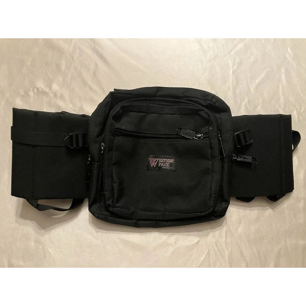 Heavy Duty Lg Capacity Western‎ Pack Products Waist Fanny Hip Pack Black Hiking